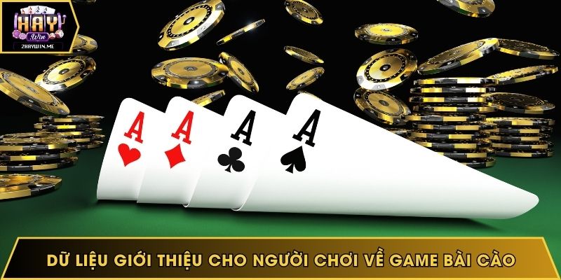 Dữ liệu giới thiệu cho người chơi về game bài cào