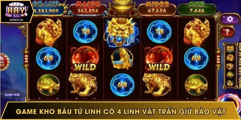Game kho báu tứ linh có 4 linh vật trấn giữ bảo vật