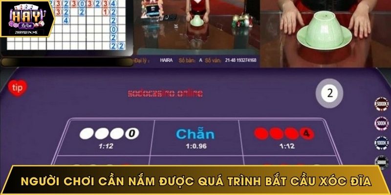 Người chơi cần nắm được quá trình bắt cầu xóc đĩa